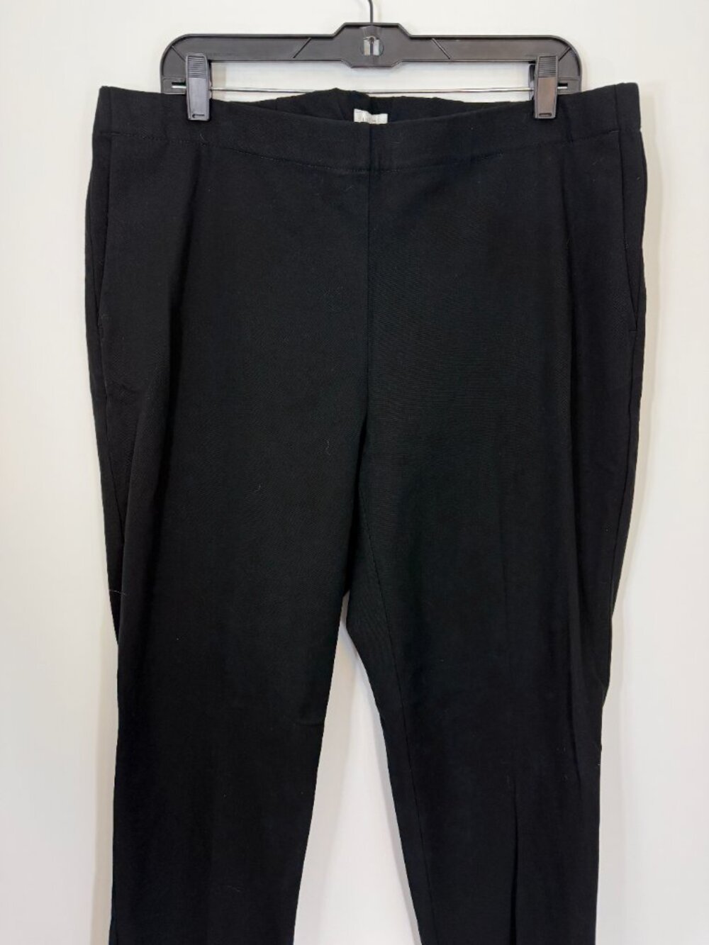 J. Jill Womens 18 Premium Bi-Stretch Black Dress Pants Slacks Cuffed Pull-on